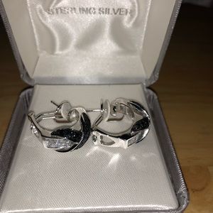 Sterling silver CZ earrings